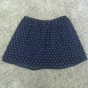 Old navy small navy floral skirt